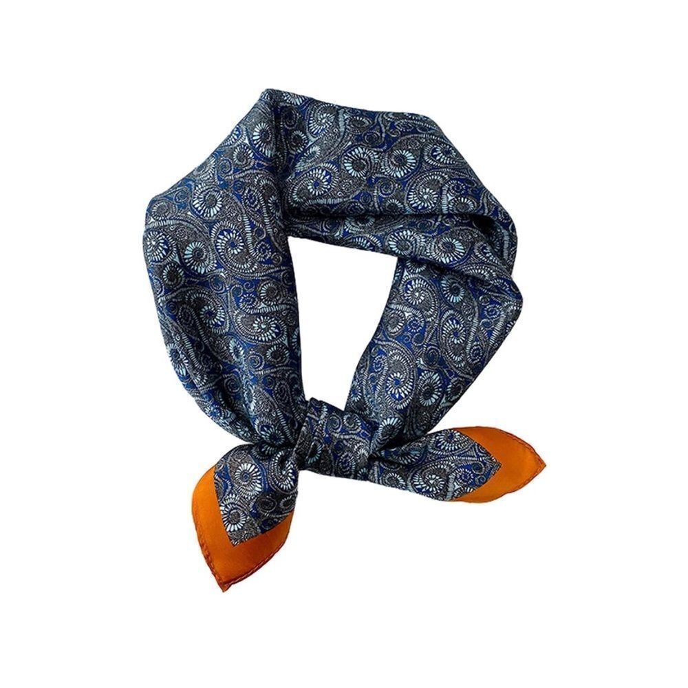 Blue paisley Silk Scarf